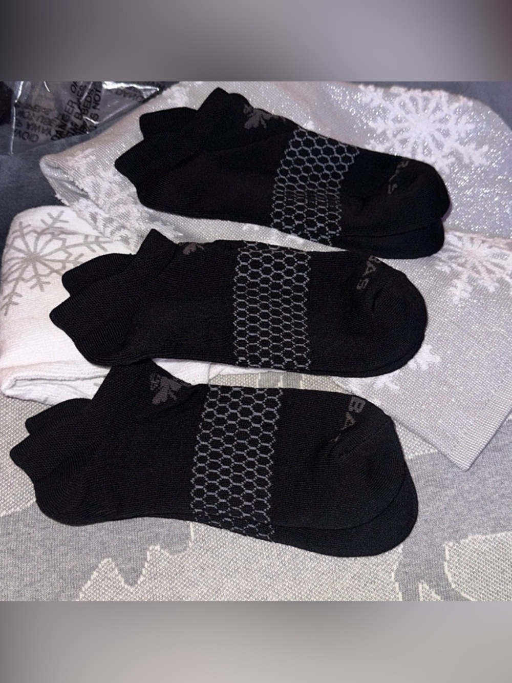 Bombas Men's Black ankle Socks brand new, set/3 pairs.